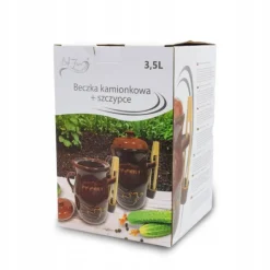 Beczka kamionkowa do ogórków 3.5l Bella Fiore w zestawie ze szczypcami