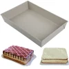 Blacha prostokątna forma beżowa do pieczenia 36,5x24x6 cm z stali węglowej i powłoki nieprzywierającej Kinghoff