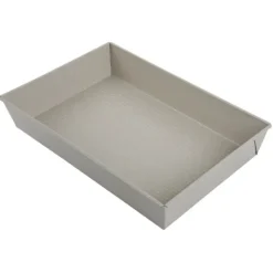 Blacha prostokątna forma beżowa do pieczenia 36,5x24x6 cm z stali węglowej i powłoki nieprzywierającej Kinghoff