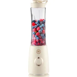 Blender personalny MG Home 500 ml 260W Butelka z ustnikiem, pokrywka i ostrze ze stali nierdzewnej
