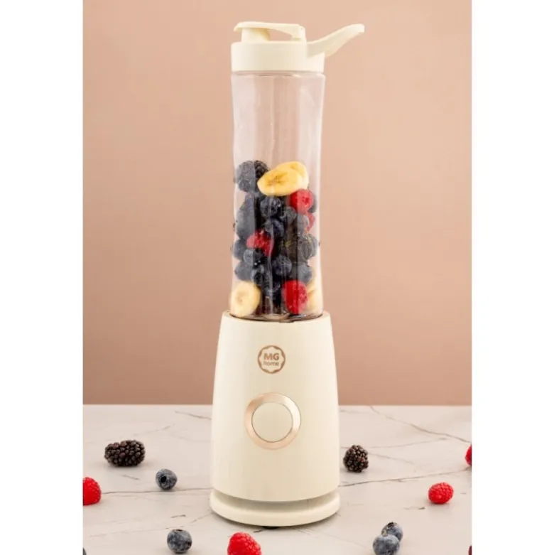 Blender personalny MG Home 500 ml 260W Butelka z ustnikiem, pokrywka i ostrze ze stali nierdzewnej