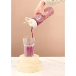Blender personalny MG Home 500 ml 260W Butelka z ustnikiem, pokrywka i ostrze ze stali nierdzewnej
