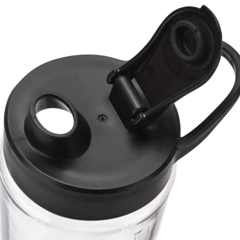 Blender personalny MG Home 500 ml 260W Butelka z ustnikiem, pokrywka i ostrze ze stali nierdzewnej czarny