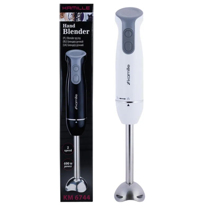 Blender ręczny biały rozdrabniacz 400W wielofunkcyjny KM 6744 Kamille