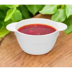 Bulionówka biała 600 ml zestaw 6 sztuk flaczarka szklana miseczka 19 cm salaterka Tragar 44099