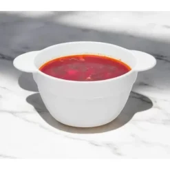 Bulionówka biała 600 ml zestaw 6 sztuk flaczarka szklana miseczka 19 cm salaterka Tragar 44099