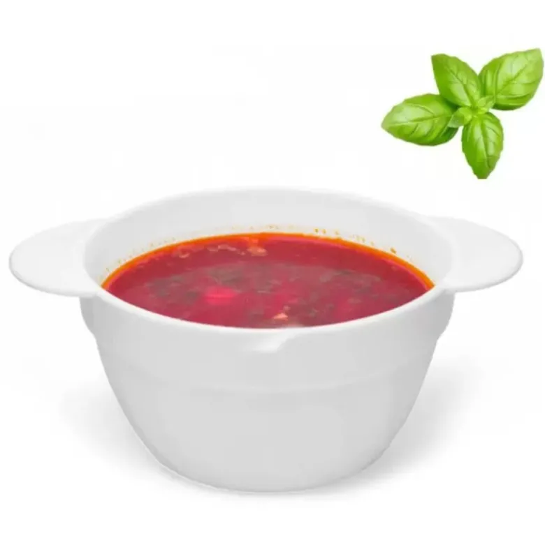 Bulionówka biała 600 ml zestaw 6 sztuk flaczarka szklana miseczka 19 cm salaterka Tragar 44099