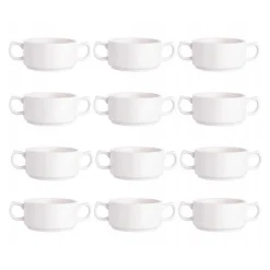 Bulionówka biała porcelana 280 ml flaczarka zestaw 12 sztuk salaterka 11 cm Altom regular