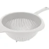 Cedzak plastikowy 17 cm durszlak z rączką Lux Plastic L-241 biały