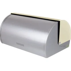 Chlebak metalowy mały Klausberg KB 7271 cream pojemnik na pieczywo chleb