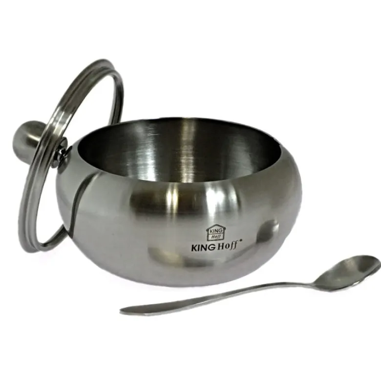 Cukiernica Kinghoff KH 3732 pojemnik na cukier +łyżeczka metal
