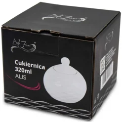Cukiernica porcelanowa 320 ml cukierniczka biała pojemnik na cukier Bella Fiore Alis Tragar 42394
