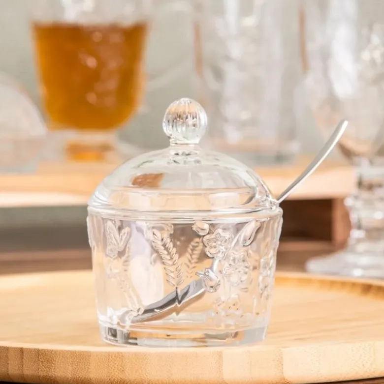 Cukiernica szklana 200 ml Altom Rosalie kwiatowy wzór