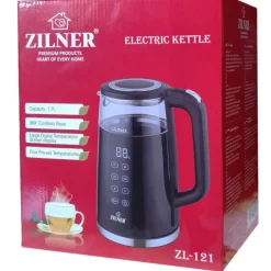 Czajnik elektryczny 1.7 L z regulacją temperatury czarny Zilner ZL 121