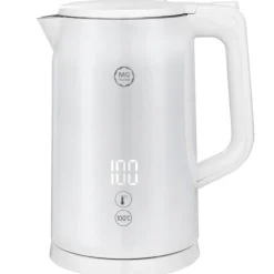 Czajnik elektryczny MG Home 1,7 L biały – regulacja temperatury, LED, 2200 W
