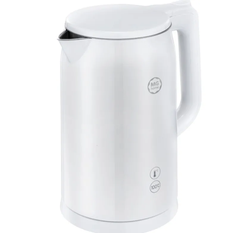 Czajnik elektryczny MG Home 1,7 L biały – regulacja temperatury, LED, 2200 W