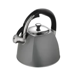Czajnik stalowy na gaz Klausberg KB 7411 z gwizdkiem 2.2 L szary