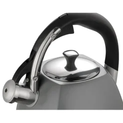 Czajnik stalowy na gaz Klausberg KB 7411 z gwizdkiem 2.2 L szary