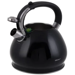 Czajnik ze stali KingHoff KH 1221 z gwizdkiem na indukcję 3.4L czarny