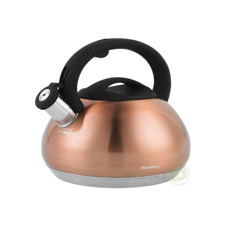 Czajnik z gwizdkiem Klausberg KB 7385 stalowy indukcyjny 2.7 L miedź