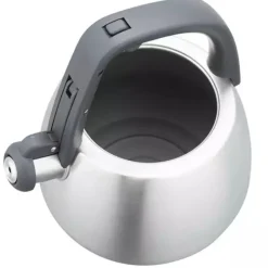 Czajnik z gwizdkiem tradycyjny stalowy 2.5L gaz indukcja srebrny szczotkowany Klausberg