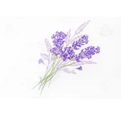 Deska do krojenia patera prostokątna 30x20 cm szklana deska do serwowania clara lavender heart
