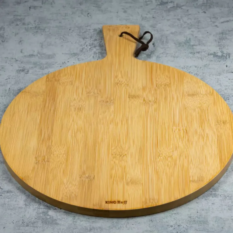 Deska do serwowania pizzy 35cm drewniana okrągła KingHoff KH 1674