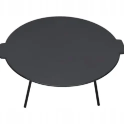 Duża płyta żeliwna okrągła 45cm ruszt na grill ognisko patelnia wok żeliwny