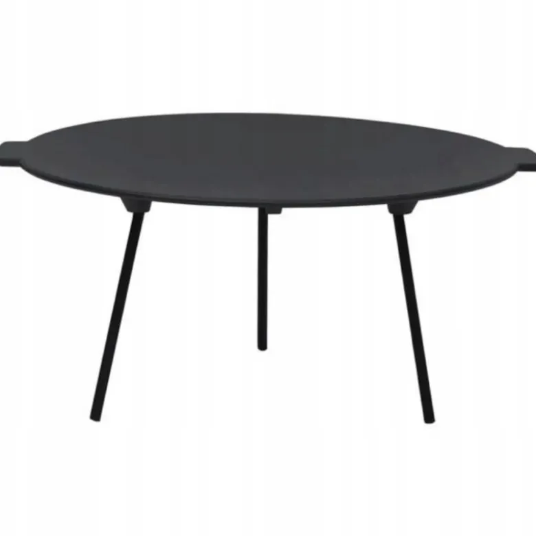 Duża płyta żeliwna okrągła 45cm ruszt na grill ognisko patelnia wok żeliwny