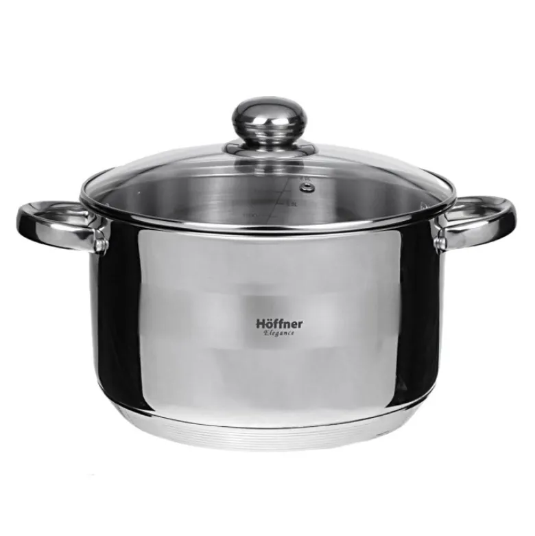 Duży garnek ze stali Hoffner HF 4496 17.7 L na indukcję