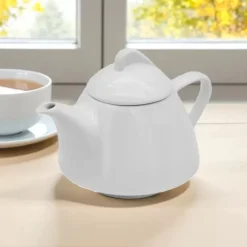 Dzbanek porcelanowy biały imbryk do zaparzania herbaty z Bella Fiore Tragar