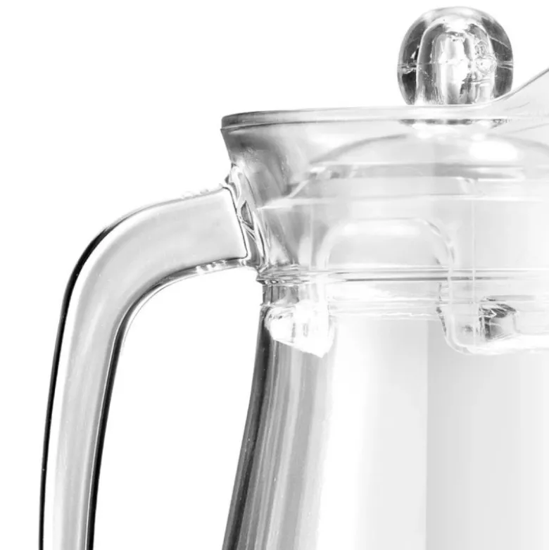 Dzbanek szklany 1400 ml z pokrywką gładki uniwersalny do lemoniady soku i kompotu Vilde