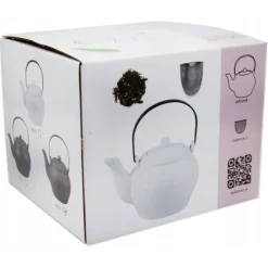 Dzbanek z zaparzaczem 900 ml imbryk czarny Tragar Bella Fiore A 383