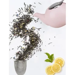 Dzbanek z zaparzaczem 750 ml imbryk beżowy Tragar Bella Fiore A-337