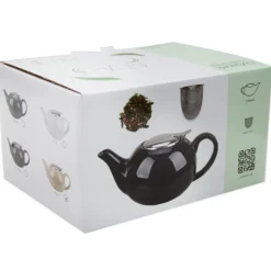 Dzbanek z zaparzaczem 750 ml imbryk beżowy Tragar Bella Fiore A-337