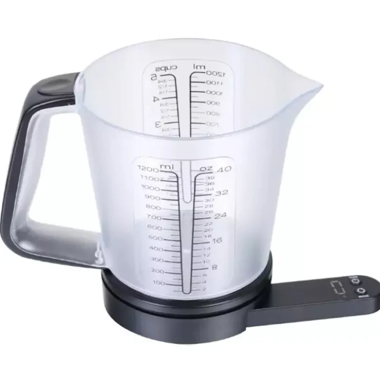 Elektroniczna waga kuchenna z kubkiem pomiarowym 1.5L Kinghoff KH 1829 do 5kg dokładność do 1g