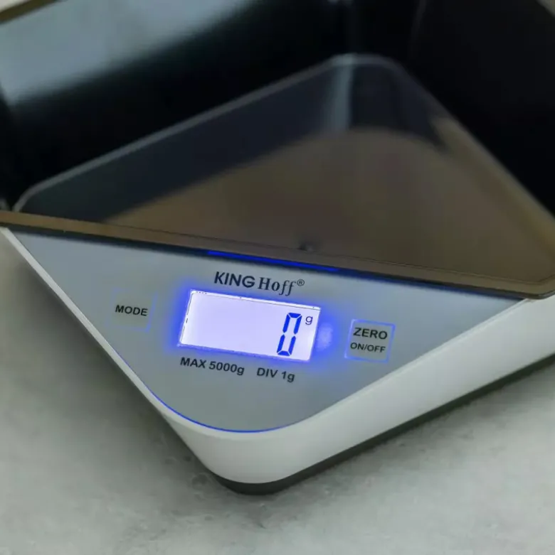 Elektroniczna waga kuchenna z misą Kinghoff KH 1826 do 5kg dokładność do 1g
