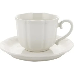Filiżanka ze spodkiem do kawy i herbaty 250 ml szklana Florina ETERA