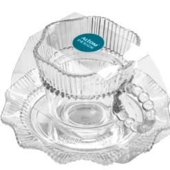 Filiżanki 200 ml ze spodkami do kawy herbaty na 6 osób serwis kawowy Altom Design Vivienne zestaw 6 sztuk