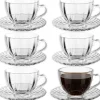 Filiżanki 250 ml ze spodkami do kawy herbaty na 6 osób serwis kawowy Florina Sorrento zestaw 6 sztuk