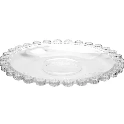Filiżanki ze spodkiem do kawy i herbaty 200 ml szklana Altom Design Bloom zestaw 6 szt