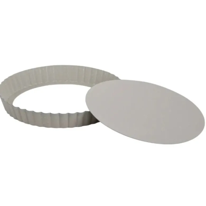 Forma do tarty z wyjmowanym dnem 25cm z powłoką non-stick beżowa KingHoff