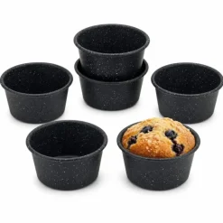 Forma marmurowa do pieczenia babeczek muffinek 8,5x4 cm nieprzywierająca zestaw 6 szt Tragar