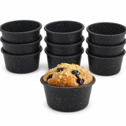 Forma marmurowa do pieczenia babeczek muffinek 8,5x4 cm nieprzywierająca zestaw 10 szt Tragar