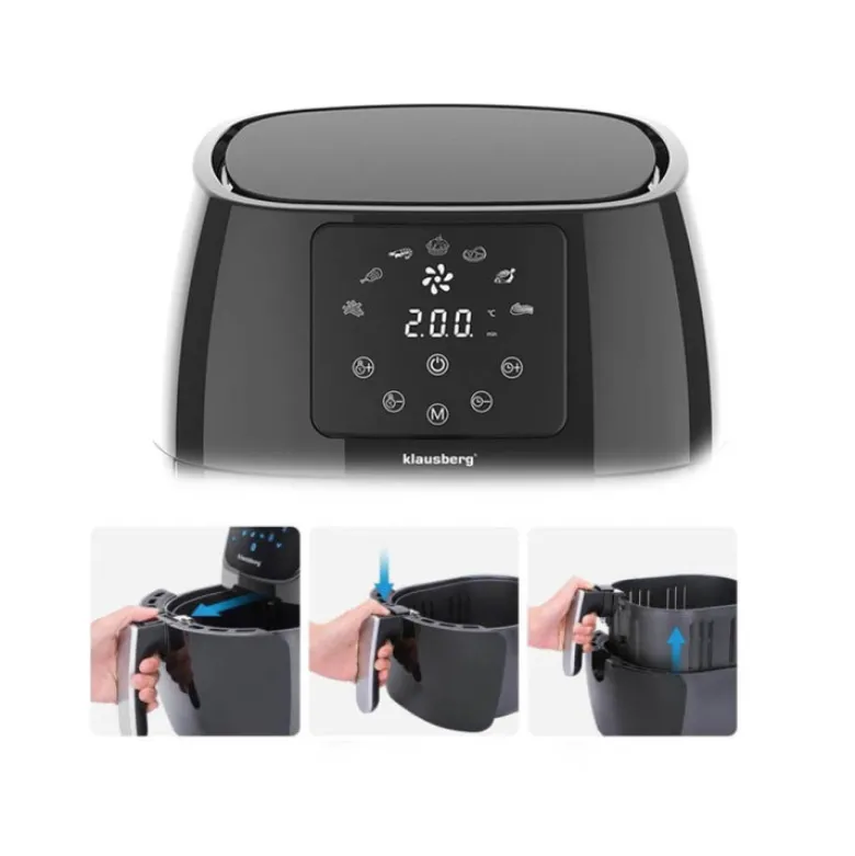 Frytkownica beztłuszczowa wielofunkcyjna Klausberg KB 7551 Air Fryer 4.5L 1400W
