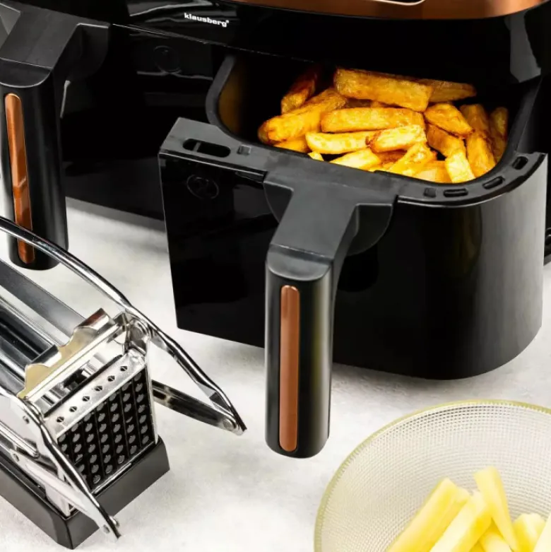 Frytkownica beztłuszczowa z podwójnym koszem 9L Klausberg KB 7589 1750W