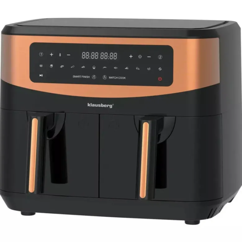 Frytkownica beztłuszczowa z podwójnym koszem 9L Klausberg KB 7589 1750W