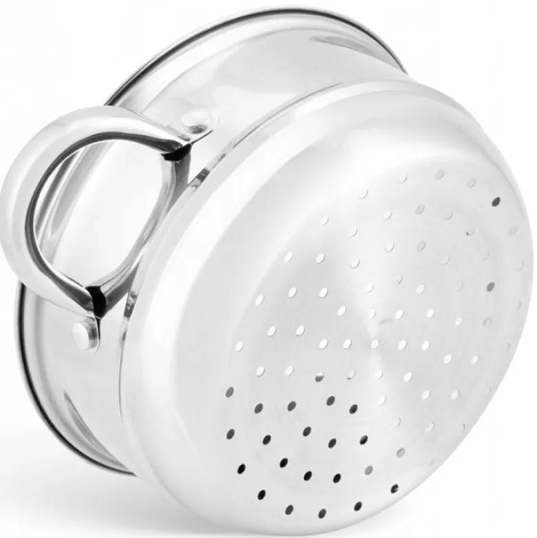 Garnek do gotowania na parze 4 częściowy parowar 22 cm stalowy Elitehoff E-4704