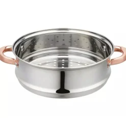 Garnek do gotowania na parze 5 l parowar 24 cm stalowy 3 elementy Klausberg KB 7734