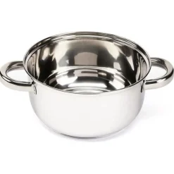 Garnek do gotowania na parze 2.4 l parowar 18 cm stalowy 4 elementy Florina Divapore